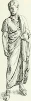 An illustration from Histoire du costume antique d'après des études sur le modèle vivant (1922)