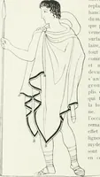 An illustration from Histoire du costume antique d'après des études sur le modèle vivant (1922)