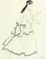 An illustration from Histoire du costume antique d'après des études sur le modèle vivant (1922)