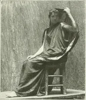 An illustration from Histoire du costume antique d'après des études sur le modèle vivant (1922)