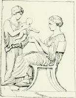 An illustration from Histoire du costume antique d'après des études sur le modèle vivant (1922)