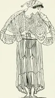 An illustration from Histoire du costume antique d'après des études sur le modèle vivant (1922)
