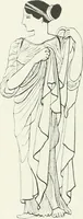 An illustration from Histoire du costume antique d'après des études sur le modèle vivant (1922)
