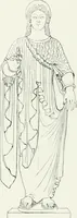 An illustration from Histoire du costume antique d'après des études sur le modèle vivant (1922)