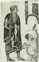 An illustration from Histoire du costume antique d'après des études sur le modèle vivant (1922)