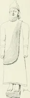 An illustration from Histoire du costume antique d'après des études sur le modèle vivant (1922)