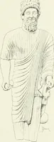 An illustration from Histoire du costume antique d'après des études sur le modèle vivant (1922)