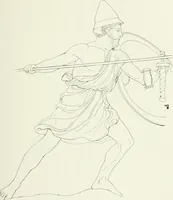 An illustration from Histoire du costume antique d'après des études sur le modèle vivant (1922)