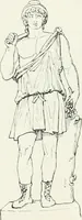 An illustration from Histoire du costume antique d'après des études sur le modèle vivant (1922)
