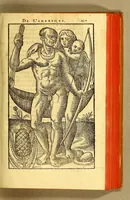 Picture 3 of 12 from Histoire d'un voyage fait en la terre du Bresil, autrement dite Amerique. : Contenant la nauigation, & choses remarquables veues sur mer par l'autheur. Le comportement de Villegagnon en ce pays là. Les moeurs & façons de viure estranges des sauuages ameriquains: auec vn colloque de leur langage. Ensemble la description de plusieurs animaux, arbres, herbes, & autres choses singulieres, & du tout inconues par deça: dont on verra les sommaires des chapitres au co[m]mencement du liure. (1594), leaf 153