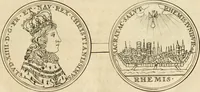 An illustration from Histoire du roy Louis le Grand, par les medailles, emblêmes, deuises, jettons, inscriptions, armoiries, et autres monumens publics (1691)