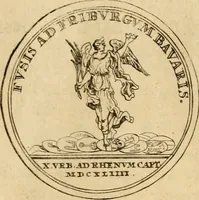 An illustration from Histoire du roy Louis le Grand, par les medailles, emblêmes, deuises, jettons, inscriptions, armoiries, et autres monumens publics (1691)