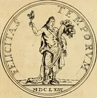 Picture 23 of 203 from Histoire du roy Louis le Grand, par les medailles, emblêmes, deuises, jettons, inscriptions, armoiries, et autres monumens publics (1691), leaf 22