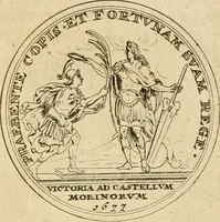 An illustration from Histoire du roy Louis le Grand, par les medailles, emblêmes, deuises, jettons, inscriptions, armoiries, et autres monumens publics (1691)