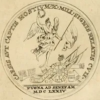 Picture 34 of 203 from Histoire du roy Louis le Grand, par les medailles, emblêmes, deuises, jettons, inscriptions, armoiries, et autres monumens publics (1691), leaf 26