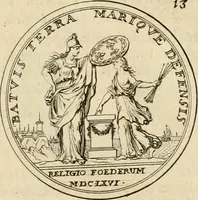 Picture 42 of 203 from Histoire du roy Louis le Grand, par les medailles, emblêmes, deuises, jettons, inscriptions, armoiries, et autres monumens publics (1691), leaf 30