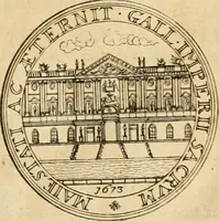 Picture 61 of 203 from Histoire du roy Louis le Grand, par les medailles, emblêmes, deuises, jettons, inscriptions, armoiries, et autres monumens publics (1691), leaf 36