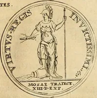 Picture 63 of 203 from Histoire du roy Louis le Grand, par les medailles, emblêmes, deuises, jettons, inscriptions, armoiries, et autres monumens publics (1691), leaf 38