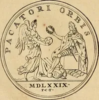 Picture 78 of 203 from Histoire du roy Louis le Grand, par les medailles, emblêmes, deuises, jettons, inscriptions, armoiries, et autres monumens publics (1691), leaf 42
