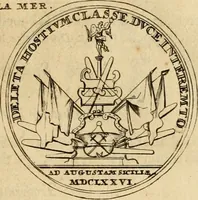 Picture 81 of 203 from Histoire du roy Louis le Grand, par les medailles, emblêmes, deuises, jettons, inscriptions, armoiries, et autres monumens publics (1691), leaf 44