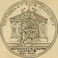 Picture 96 of 203 from Histoire du roy Louis le Grand, par les medailles, emblêmes, deuises, jettons, inscriptions, armoiries, et autres monumens publics (1691), leaf 48