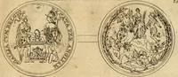 An illustration from Histoire du roy Louis le Grand, par les medailles, emblêmes, deuises, jettons, inscriptions, armoiries, et autres monumens publics (1691)