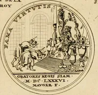 Picture 144 of 203 from Histoire du roy Louis le Grand, par les medailles, emblêmes, deuises, jettons, inscriptions, armoiries, et autres monumens publics (1691), leaf 68