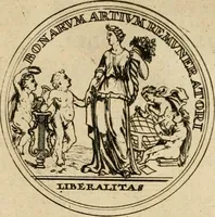 An illustration from Histoire du roy Louis le Grand, par les medailles, emblêmes, deuises, jettons, inscriptions, armoiries, et autres monumens publics (1691)