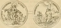 An illustration from Histoire du roy Louis le Grand, par les medailles, emblêmes, deuises, jettons, inscriptions, armoiries, et autres monumens publics (1691)