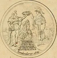An illustration from Histoire du roy Louis le Grand, par les medailles, emblêmes, deuises, jettons, inscriptions, armoiries, et autres monumens publics (1691)