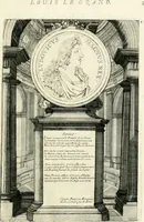 An illustration from Histoire dv roy Lovis le Grand, par les medailles, emblêmes, deuises, jettons, inscriptions, armoiries, et autres monumens publics; (1691)