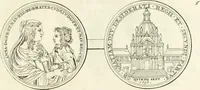 An illustration from Histoire dv roy Lovis le Grand, par les medailles, emblêmes, deuises, jettons, inscriptions, armoiries, et autres monumens publics; (1691)