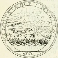 An illustration from Histoire dv roy Lovis le Grand, par les medailles, emblêmes, deuises, jettons, inscriptions, armoiries, et autres monumens publics; (1691)