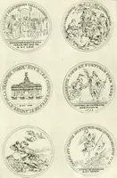 An illustration from Histoire dv roy Lovis le Grand, par les medailles, emblêmes, deuises, jettons, inscriptions, armoiries, et autres monumens publics; (1691)