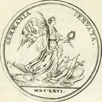 An illustration from Histoire dv roy Lovis le Grand, par les medailles, emblêmes, deuises, jettons, inscriptions, armoiries, et autres monumens publics; (1691)