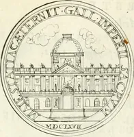 An illustration from Histoire dv roy Lovis le Grand, par les medailles, emblêmes, deuises, jettons, inscriptions, armoiries, et autres monumens publics; (1691)
