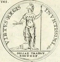 An illustration from Histoire dv roy Lovis le Grand, par les medailles, emblêmes, deuises, jettons, inscriptions, armoiries, et autres monumens publics; (1691)