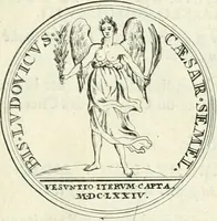 An illustration from Histoire dv roy Lovis le Grand, par les medailles, emblêmes, deuises, jettons, inscriptions, armoiries, et autres monumens publics; (1691)