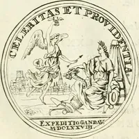 An illustration from Histoire dv roy Lovis le Grand, par les medailles, emblêmes, deuises, jettons, inscriptions, armoiries, et autres monumens publics; (1691)
