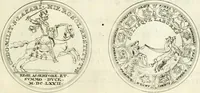 An illustration from Histoire dv roy Lovis le Grand, par les medailles, emblêmes, deuises, jettons, inscriptions, armoiries, et autres monumens publics; (1691)