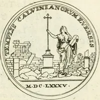 An illustration from Histoire dv roy Lovis le Grand, par les medailles, emblêmes, deuises, jettons, inscriptions, armoiries, et autres monumens publics; (1691)