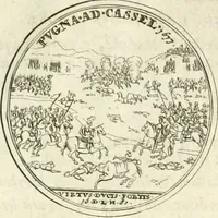 An illustration from Histoire dv roy Lovis le Grand, par les medailles, emblêmes, deuises, jettons, inscriptions, armoiries, et autres monumens publics; (1691)