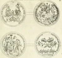 An illustration from Histoire dv roy Lovis le Grand, par les medailles, emblêmes, deuises, jettons, inscriptions, armoiries, et autres monumens publics; (1691)