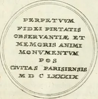 An illustration from Histoire dv roy Lovis le Grand, par les medailles, emblêmes, deuises, jettons, inscriptions, armoiries, et autres monumens publics; (1691)
