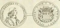 An illustration from Histoire dv roy Lovis le Grand, par les medailles, emblêmes, deuises, jettons, inscriptions, armoiries, et autres monumens publics; (1691)