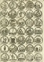 An illustration from Histoire dv roy Lovis le Grand, par les medailles, emblêmes, deuises, jettons, inscriptions, armoiries, et autres monumens publics; (1691)