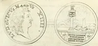 An illustration from Histoire dv roy Lovis le Grand, par les medailles, emblêmes, deuises, jettons, inscriptions, armoiries, et autres monumens publics; (1691)