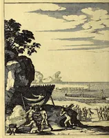Picture 18 of 19 from Histoire generale des Antilles habitées par les François. : Divisée en deux tomes, et enrichie de cartes & de figures. Tome I [-IV]. ... (1667), leaf 438