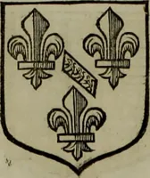Picture 156 of 519 from Histoire généalogique et chronologique de la maison royale de France, des pairs, grands officiers de la couronne & de la maison du roy & des anciens barons du royaume : avec les qualitez, l'origine, le progrés & les armes de leurs familles; ensemble les statuts & le catalogue des chevaliers, commandeurs, & officiers de l'ordre du S. Esprit : le tovt dressé svr titres originaux, svr les registres des chartes du roy, du parlement, de la chambre des comptes, & du châtelet de Paris, cartulaires, manuscrits de la bibliotheque du roy, & d'autres cabinets curieux (1726), leaf 145