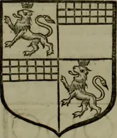An illustration from Histoire généalogique et chronologique de la maison royale de France, des pairs, grands officiers de la couronne & de la maison du roy & des anciens barons du royaume : avec les qualitez, l'origine, le progrés & les armes de leurs familles; ensemble les statuts & le catalogue des chevaliers, commandeurs, & officiers de l'ordre du S. Esprit : le tovt dressé svr titres originaux, svr les registres des chartes du roy, du parlement, de la chambre des comptes, & du châtelet de Paris, cartulaires, manuscrits de la bibliotheque du roy, & d'autres cabinets curieux (1726)